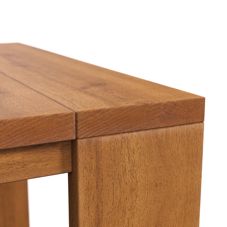 Tahoe Outdoor Patio Acacia Wood Side Table - Default Title