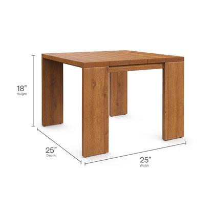 Tahoe 3-Piece Outdoor Patio Acacia Wood Furniture Set - Natural Cocoa