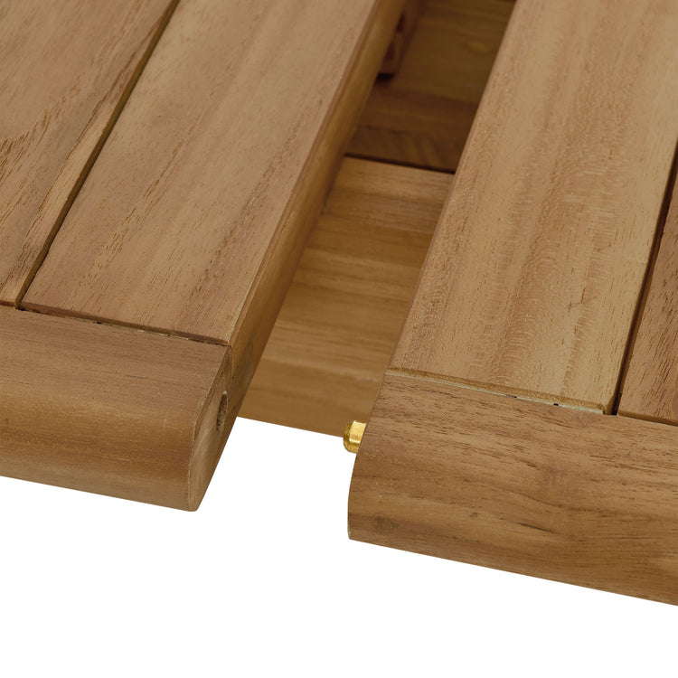Vienna Outdoor Patio Teak Wood Extendable Dining Table - Default Title