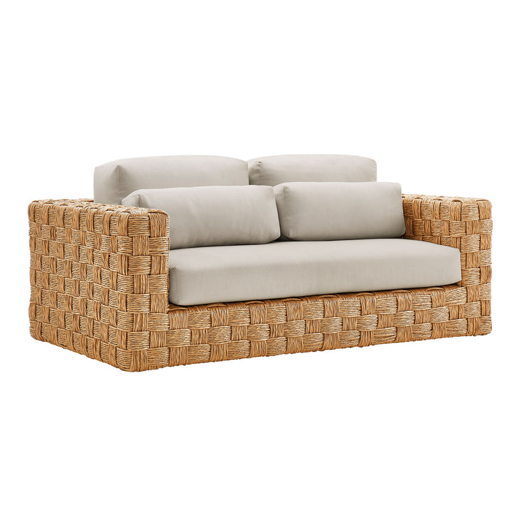 Thames 4-Piece Outdoor Patio Wicker Outdoor Patio Rattan Furniture Set - Default Title