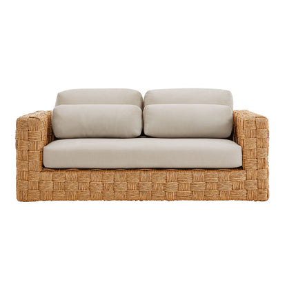 Thames 4-Piece Outdoor Patio Wicker Outdoor Patio Rattan Furniture Set - Default Title