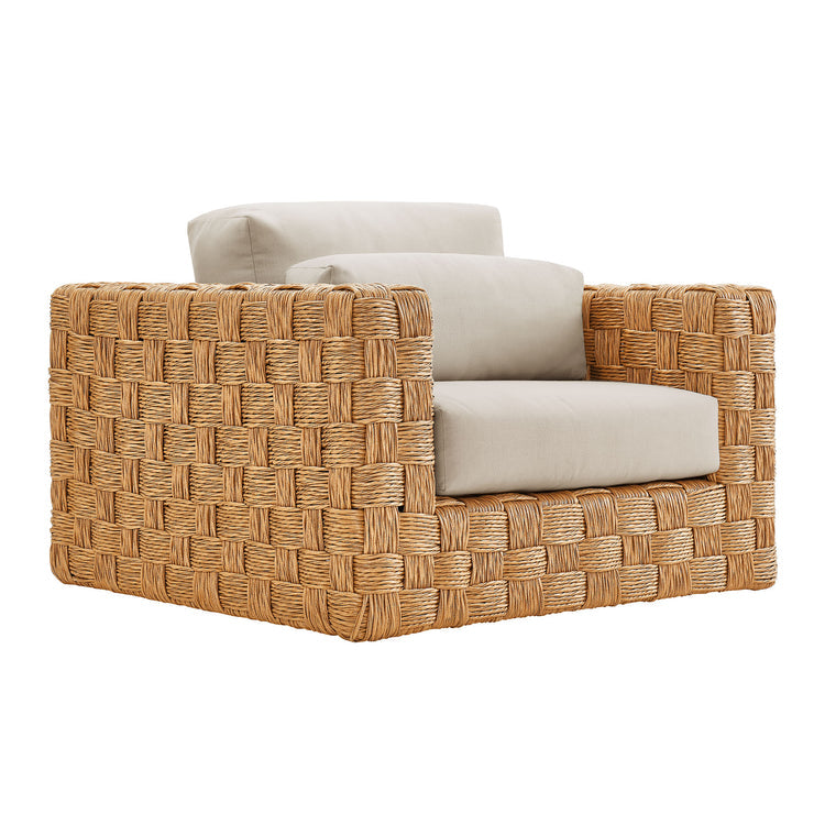 Thames 4-Piece Outdoor Patio Wicker Outdoor Patio Rattan Furniture Set - Default Title