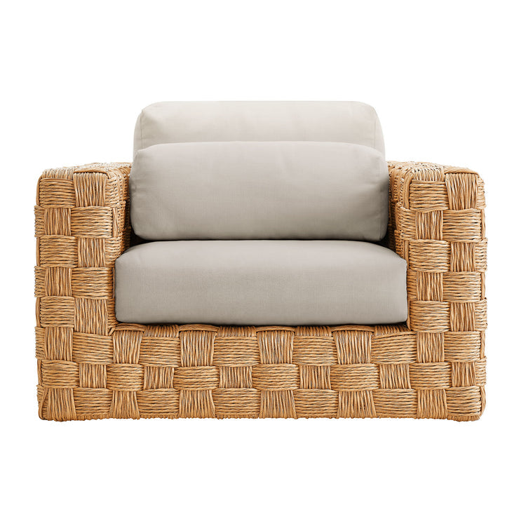 Thames 4-Piece Outdoor Patio Wicker Outdoor Patio Rattan Furniture Set - Default Title