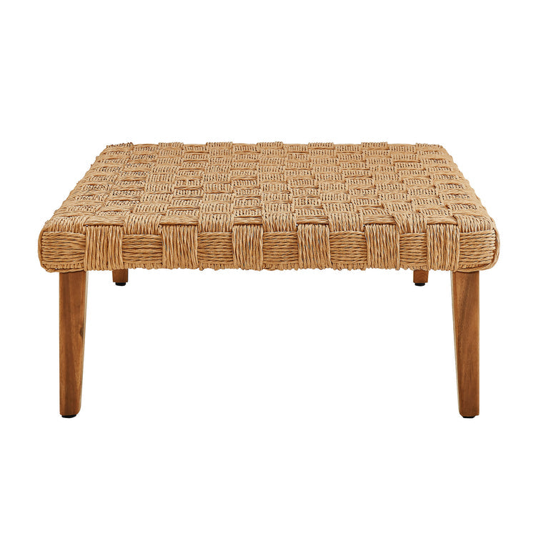 Thames 4-Piece Outdoor Patio Wicker Outdoor Patio Rattan Furniture Set - Default Title