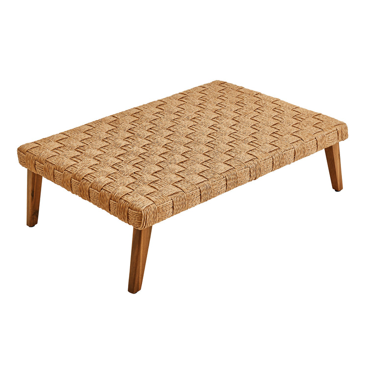 Thames Outdoor Patio Wicker Outdoor Patio Rattan Coffee Table - Default Title