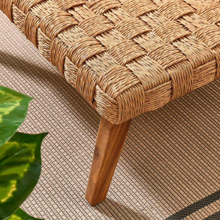 Thames Outdoor Patio Wicker Outdoor Patio Rattan Coffee Table - Default Title