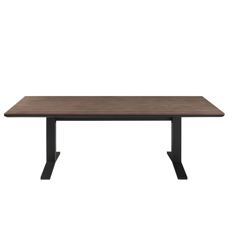 Aeris 9-Piece Outdoor Patio Aluminum Dining Set - Charcoal
