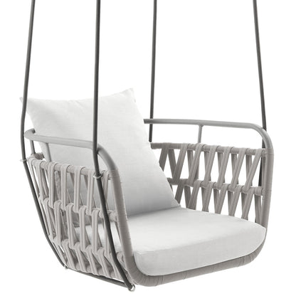 Kaliah Outdoor Patio Aluminum Swing Chair - Kaliah Outdoor Patio Aluminum Swing Chair