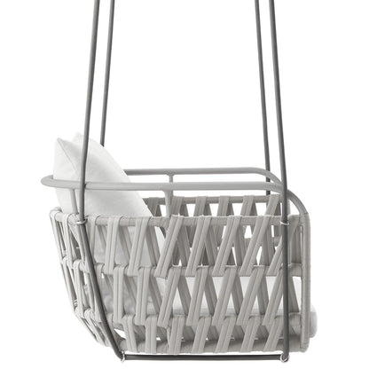 Kaliah Outdoor Patio Aluminum Swing Chair - Kaliah Outdoor Patio Aluminum Swing Chair