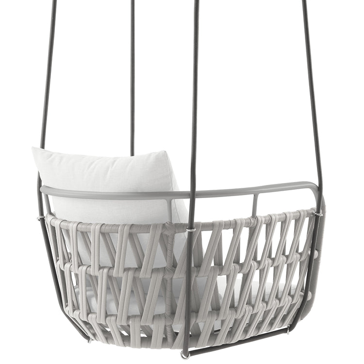Kaliah Outdoor Patio Aluminum Swing Chair - Kaliah Outdoor Patio Aluminum Swing Chair