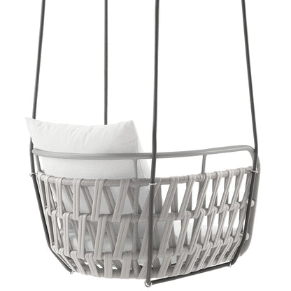 Kaliah Outdoor Patio Aluminum Swing Chair - Kaliah Outdoor Patio Aluminum Swing Chair