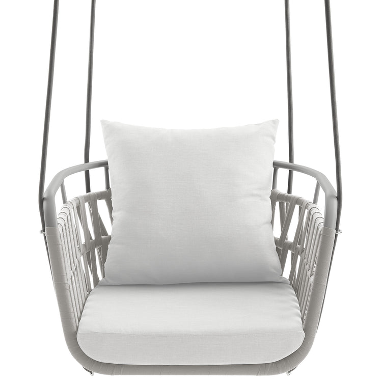 Kaliah Outdoor Patio Aluminum Swing Chair - Kaliah Outdoor Patio Aluminum Swing Chair