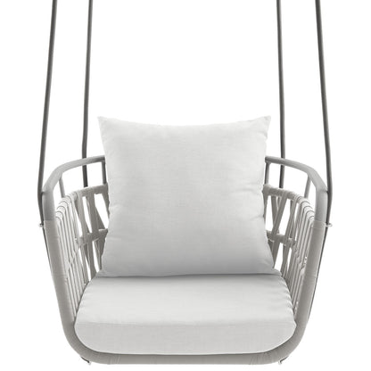 Kaliah Outdoor Patio Aluminum Swing Chair - Kaliah Outdoor Patio Aluminum Swing Chair