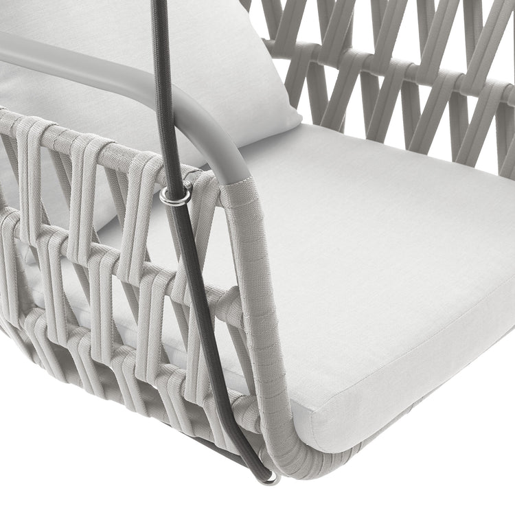 Kaliah Outdoor Patio Aluminum Swing Chair - Kaliah Outdoor Patio Aluminum Swing Chair