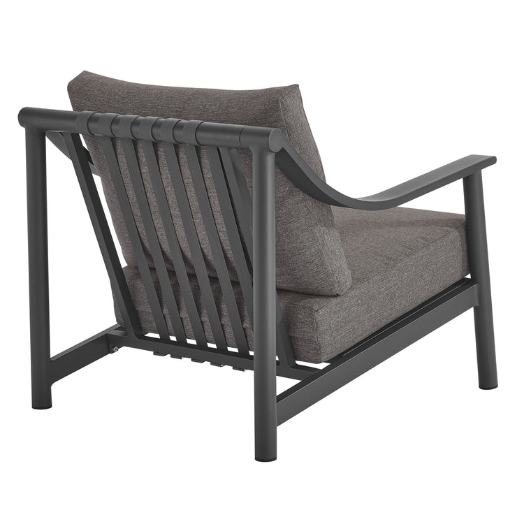 Terrace Outdoor Patio Aluminum Accent Armchair - Default Title