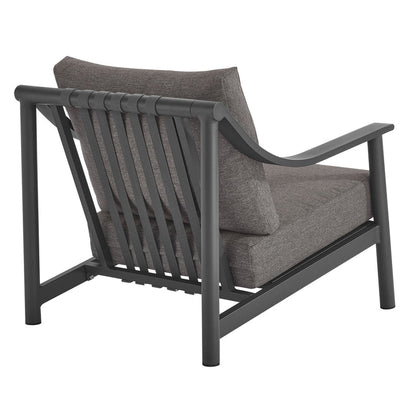 Terrace Outdoor Patio Aluminum Accent Armchair - Default Title