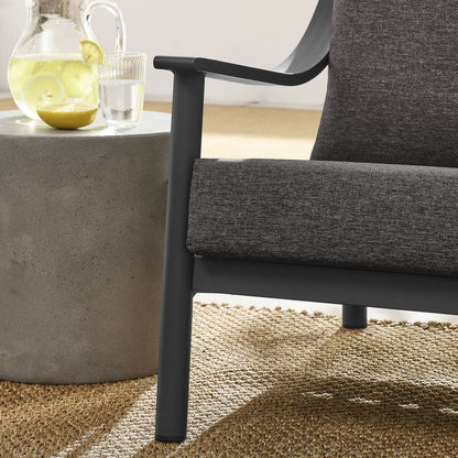 Terrace Outdoor Patio Aluminum Accent Armchair - Default Title