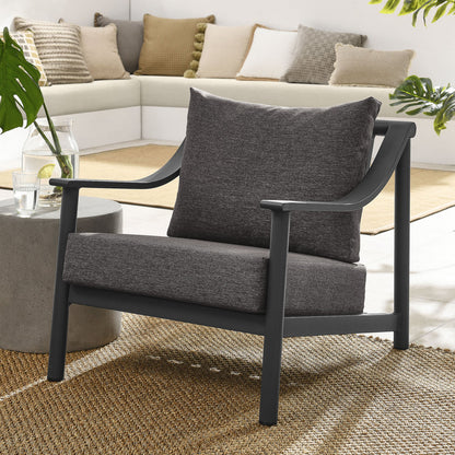 Terrace Outdoor Patio Aluminum Accent Armchair - Default Title