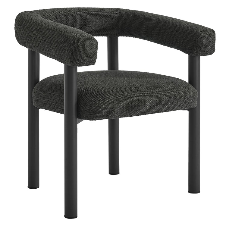 Nautica Outdoor Patio Aluminum Dining Armchairs Set of 2 - Charcoal Graphite
