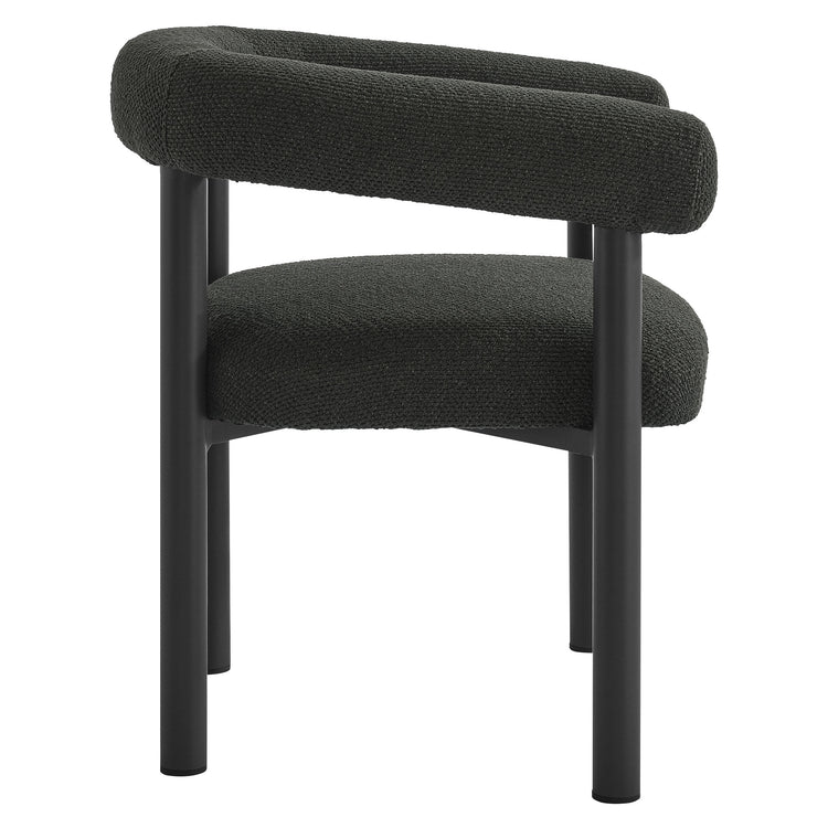 Nautica Outdoor Patio Aluminum Dining Armchairs Set of 2 - Charcoal Graphite