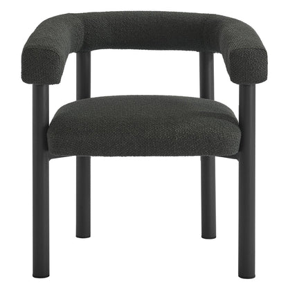 Nautica 5-Piece Round Outdoor Patio Aluminum Dining Table and Chairs Set - Charcoal Graphite