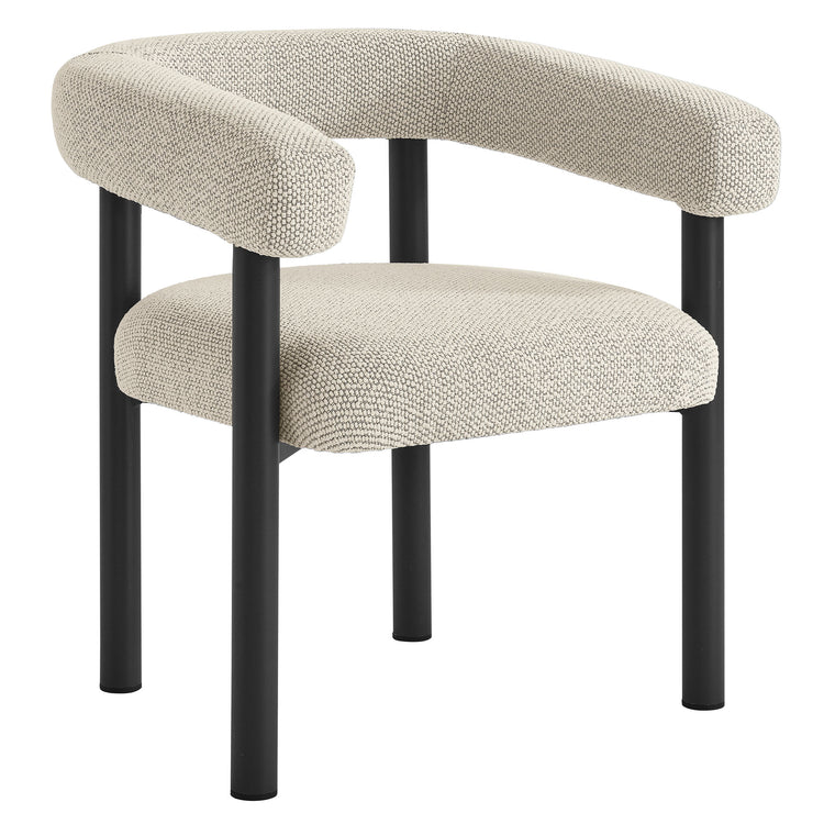 Nautica Outdoor Patio Aluminum Dining Armchairs Set of 2 - Ivory Graphite