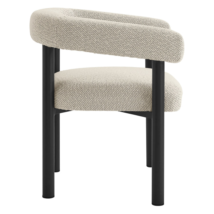 Nautica Outdoor Patio Aluminum Dining Armchairs Set of 2 - Ivory Graphite
