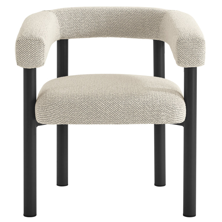 Nautica Outdoor Patio Aluminum Dining Armchairs Set of 2 - Ivory Graphite
