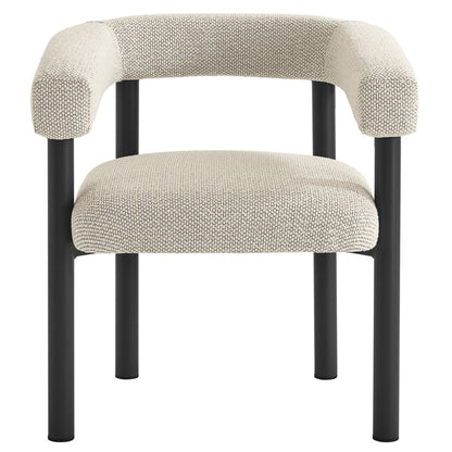 Nautica Outdoor Patio Aluminum Dining Armchairs Set of 2 - Ivory Graphite