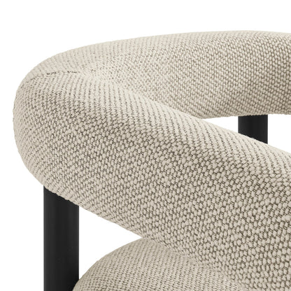 Nautica Outdoor Patio Aluminum Dining Armchairs Set of 2 - Ivory Graphite