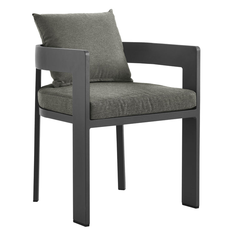 Tahoe 5-Piece Outdoor Patio Aluminum Dining Set - Gray Charcoal