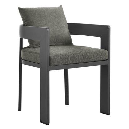 Tahoe 9-Piece Outdoor Patio Aluminum Dining Set - Gray Charcoal