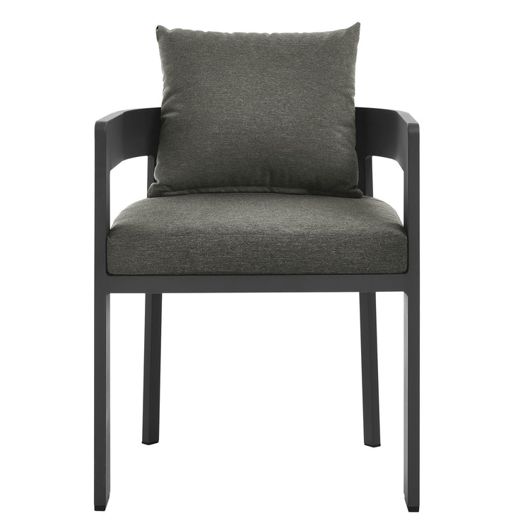 Tahoe 5-Piece Outdoor Patio Aluminum Dining Set - Gray Charcoal