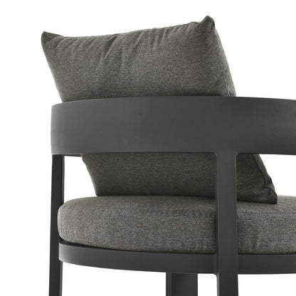 Tahoe Outdoor Patio Aluminum Dining Chair - Gray Charcoal