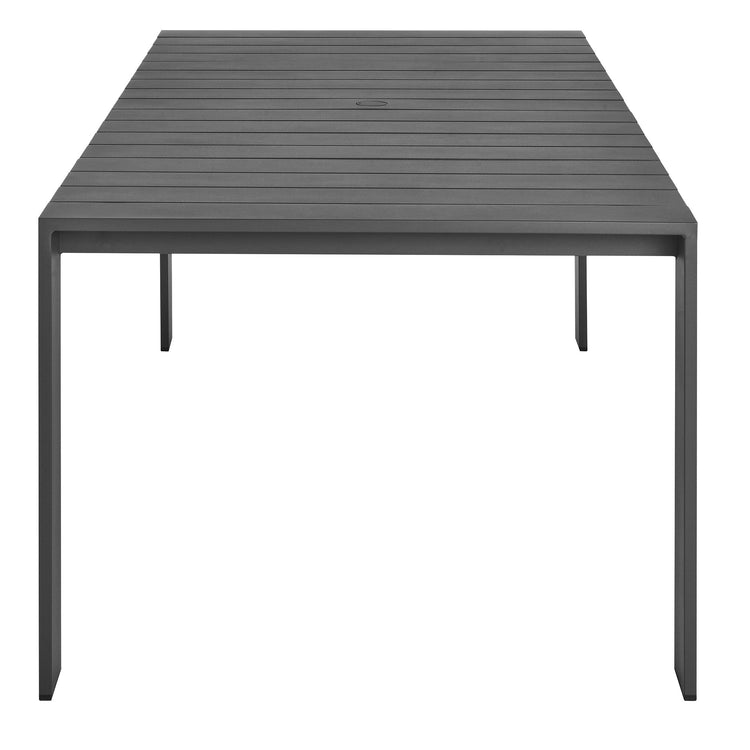 Tahoe 9-Piece Outdoor Patio Aluminum Dining Set - Gray White