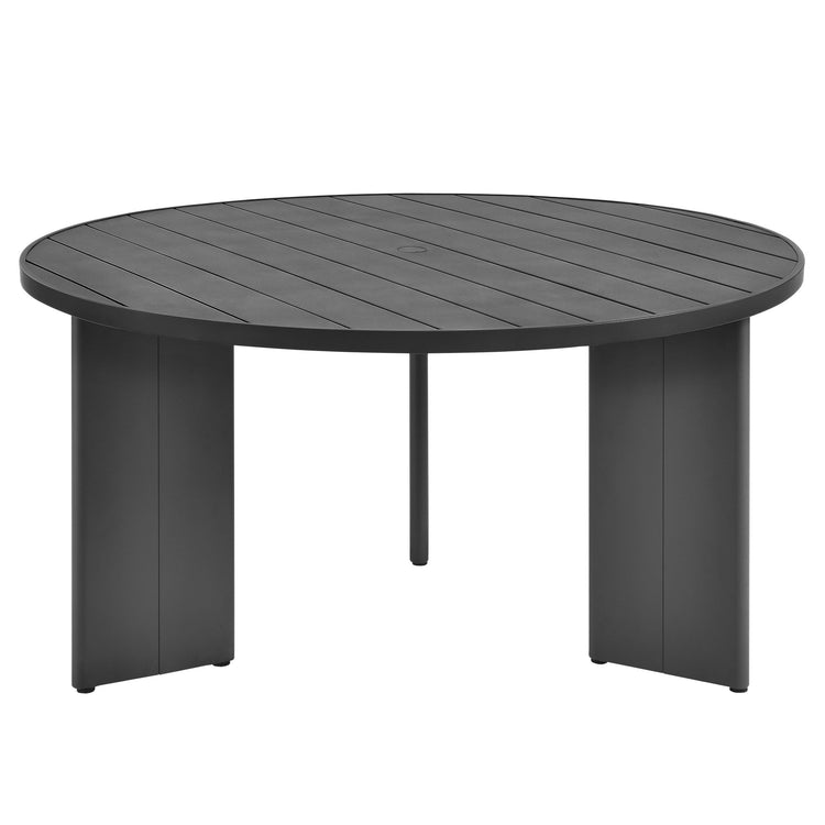 Tahoe Round Outdoor Patio Aluminum Dining Table - Default Title