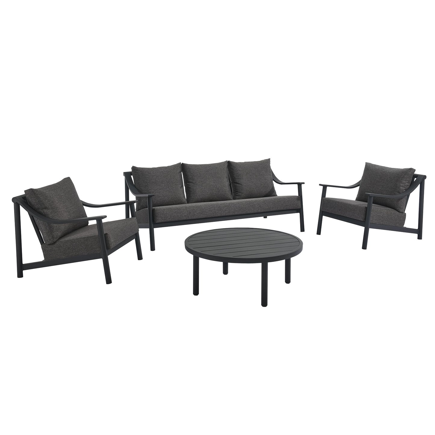 Terrace 4-Piece Outdoor Patio Aluminum Furniture Set