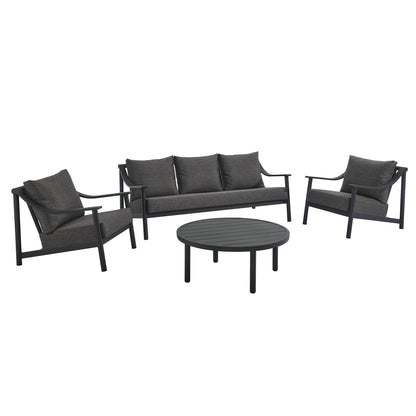 Terrace 4-Piece Outdoor Patio Aluminum Furniture Set