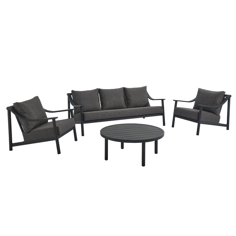 Terrace 4-Piece Outdoor Patio Aluminum Furniture Set - Default Title