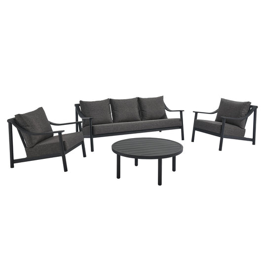 Terrace 4-Piece Outdoor Patio Aluminum Furniture Set - Default Title