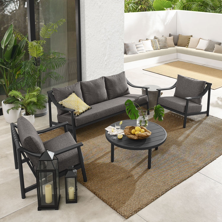 Terrace 4-Piece Outdoor Patio Aluminum Furniture Set - Default Title