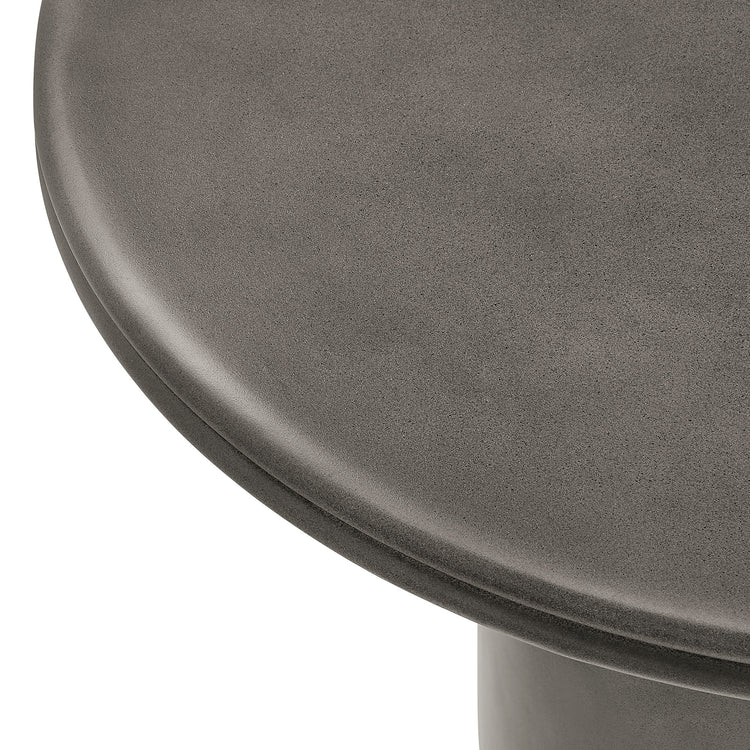 Brion 48" Indoor - Outdoor Patio Concrete Round Dining Table - Gray