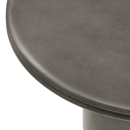 Brion 48" Indoor - Outdoor Patio Concrete Round Dining Table - Gray