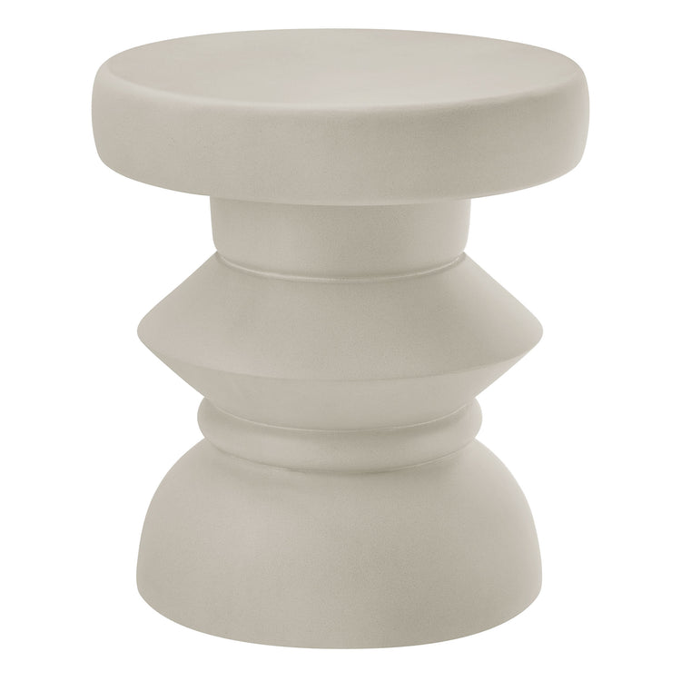 Terza Indoor - Outdoor Patio Concrete Side Table - Default Title