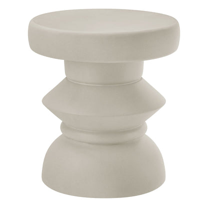 Terza Indoor - Outdoor Patio Concrete Side Table - Default Title