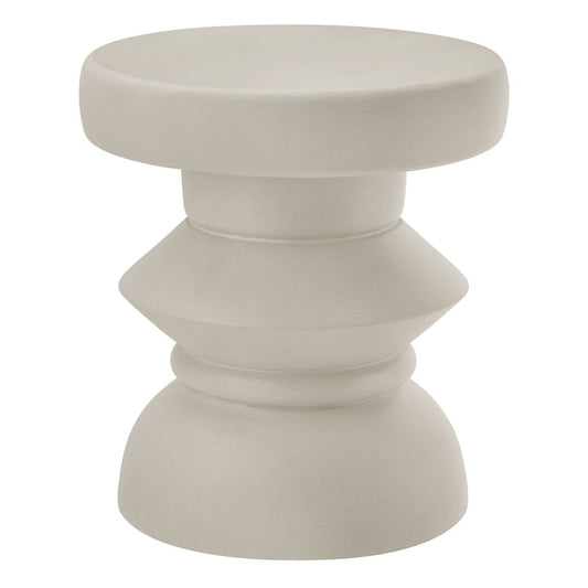 Terza Indoor - Outdoor Patio Concrete Side Table - Default Title