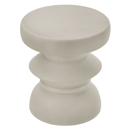 Terza Indoor - Outdoor Patio Concrete Side Table - Default Title