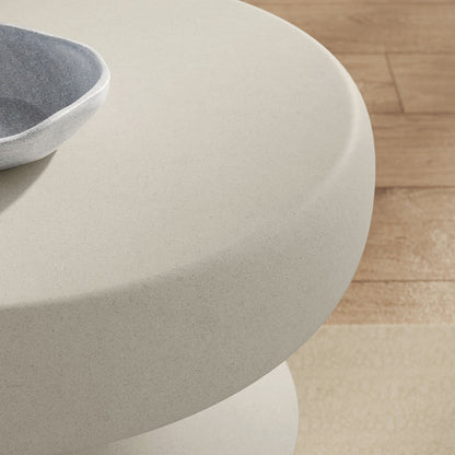 Terza Indoor - Outdoor Patio Concrete Side Table - Default Title