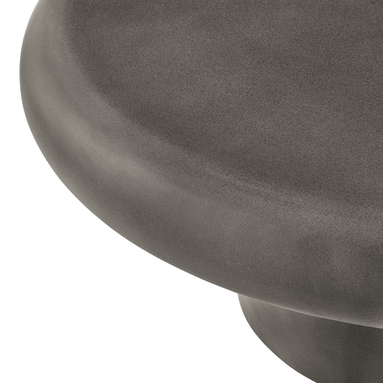 Argos Indoor - Outdoor Patio Concrete Round Coffee Table - Gray