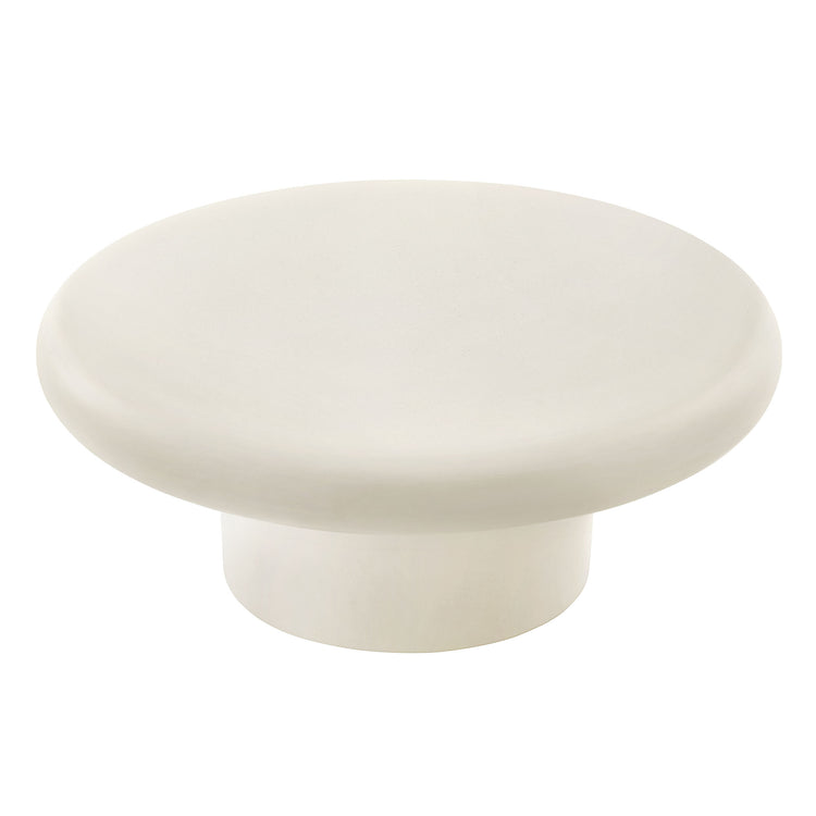 Argos Indoor - Outdoor Patio Concrete Round Coffee Table - White
